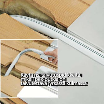 Lattialämmitys puulattiaan: Erityisissä pex-putkissa Lattialämmitys puulattiaan: Erityisissä pex-putkissa